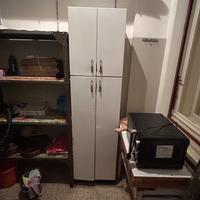 Armadio da dispensa vintage in metallo