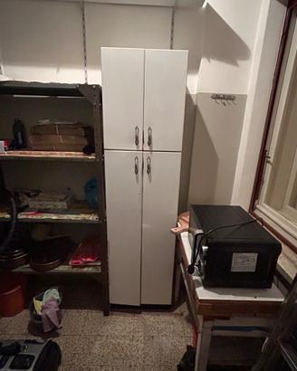 Armadio da dispensa vintage in metallo