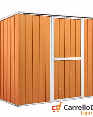 Casetta giardino in Acciaio 260x185 legno chiaro