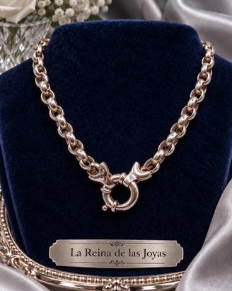 Collana catena argento 925 Belcher roló unisex 34g