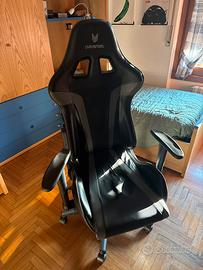 Sedia Gaming Oversteel Nera