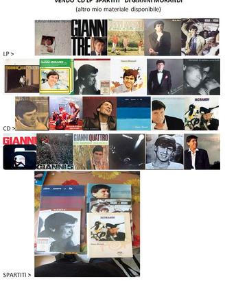 cd  lp  spartiti  di gianni morandi