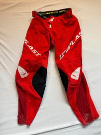 Pantaloni cross UFO Plast taglia 44/26 rossi motoc