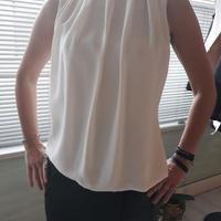 Camicia a crepe di seta nuova e creata a mano