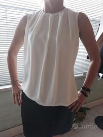 Camicia a crepe di seta nuova e creata a mano