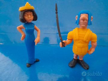 2 sorpresine componibili Kinder Asterix 1990