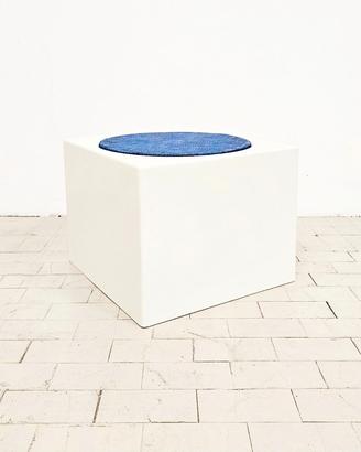 Sgabello pouf tavolino modernariato