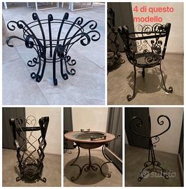 8 portavasi in ferro