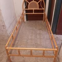 Letto singolo in vimini