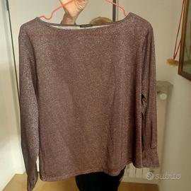 T-shirt donna, color prugna metallizzata. Pennybl