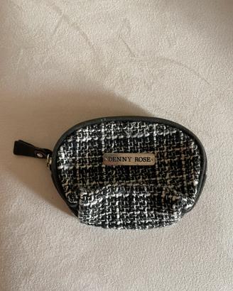 Pochette Trousse Piccola Denny Rose Nero Bianco