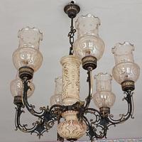 Lampadario antico ceramica 
