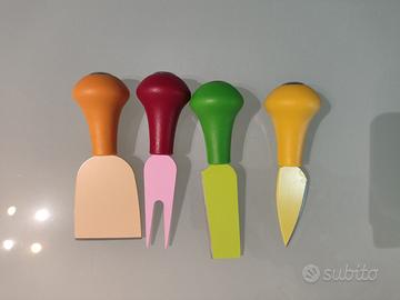 Porta formaggio e set coltelli formaggi