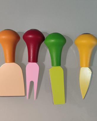 Porta formaggio e set coltelli formaggi