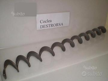 Coclea per caldaie, stufe, a pellet, biomasse