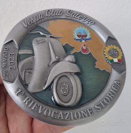 Placca rievocazione storica vespa club salerno