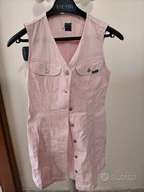 Vestito in gins rosa della Benneton
