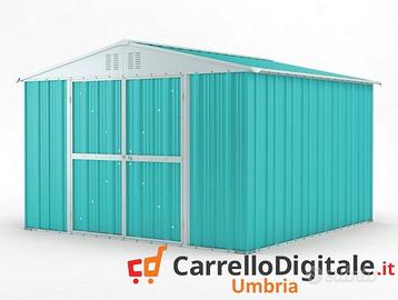 Box struttura lamiera Acciaio 327x307 azzurro