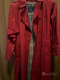 Trench burberry rosso