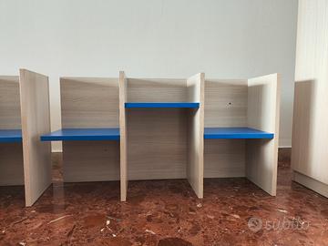 set coppia mensole per studio o cameretta