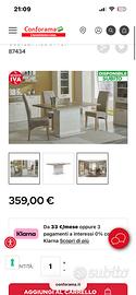 Tavolo 160x90