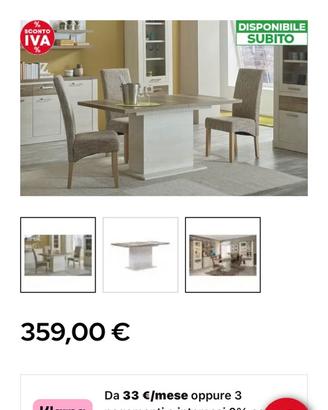 Tavolo 160x90