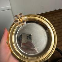 Piattino decorativo Gold Fluted con dettaglio