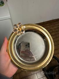 Piattino decorativo Gold Fluted con dettaglio