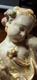 Putto (Angelo)in legno scolpito