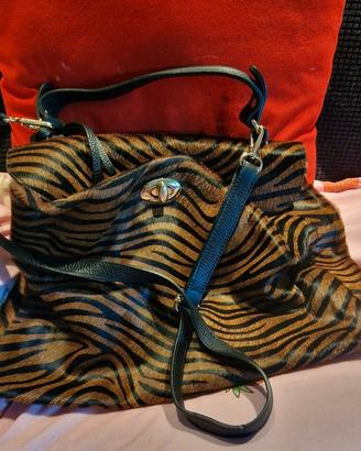 Borsa a mano e tracolla in Vera Pelle 