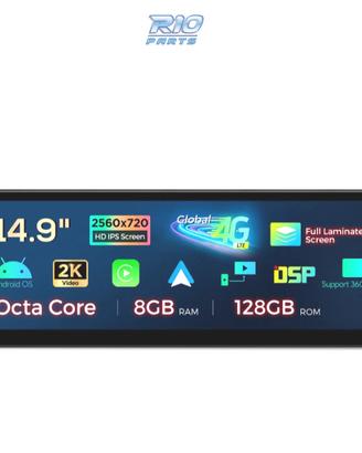 RADIO GPS ANDROID 14 BMW SERIE 5 F07 CIC 15" 8GB+