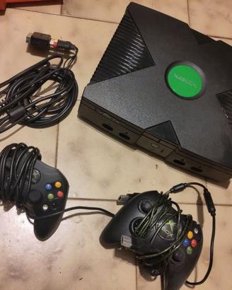 Xbox Classic originale 2001 + 2 controller + cavi