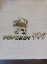 Logo+Scritta portellone posteriore Peugeot 107