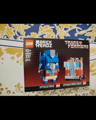 Lego brick headz trans formers due pezzi 