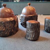 Saliera Spargipepe legno artigianale Budgeroo