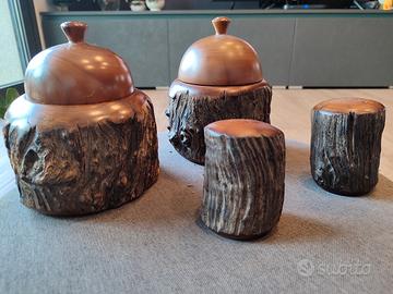 Saliera Spargipepe legno artigianale Budgeroo