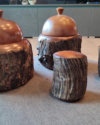 Saliera Spargipepe legno artigianale Budgeroo