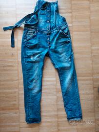 Salopette in jeans da donna taglia M-L