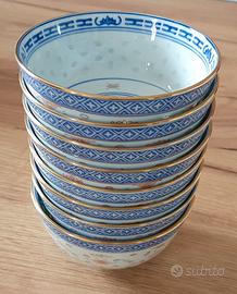 stoviglie cinesi in porcellana