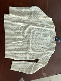 Maglione a Treccia - Bianco Panna