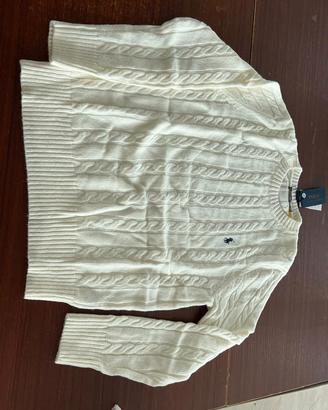 Maglione a Treccia - Bianco Panna