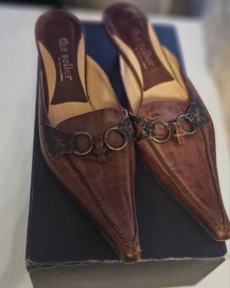 Sabot / mule in cuoio – Tg 37 – The Seller 