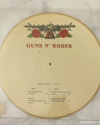 GUNS N' ROSES
WELCOME LIVE LP PICTURE DISC