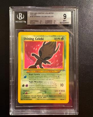 Shining Celebi Ita BGS 9 Neo Destiny 106