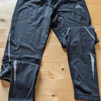 Pantaloni running Adidas grigio mscuro