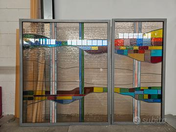 VETRATA ARTISTICA  LEGATA A PIOMBO