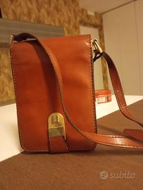 borsa a tracolla in cuoio 
