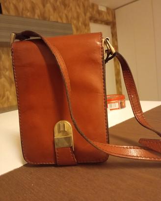 borsa a tracolla in cuoio 