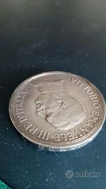 Lire 5 argento 1914 - quadriga briosa