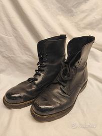 Scarpe Stivaletti Anfibi Cult Donna Pelle Nere 39